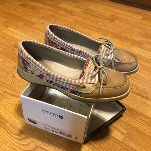 Sperry Floral Shoes Sz. 9